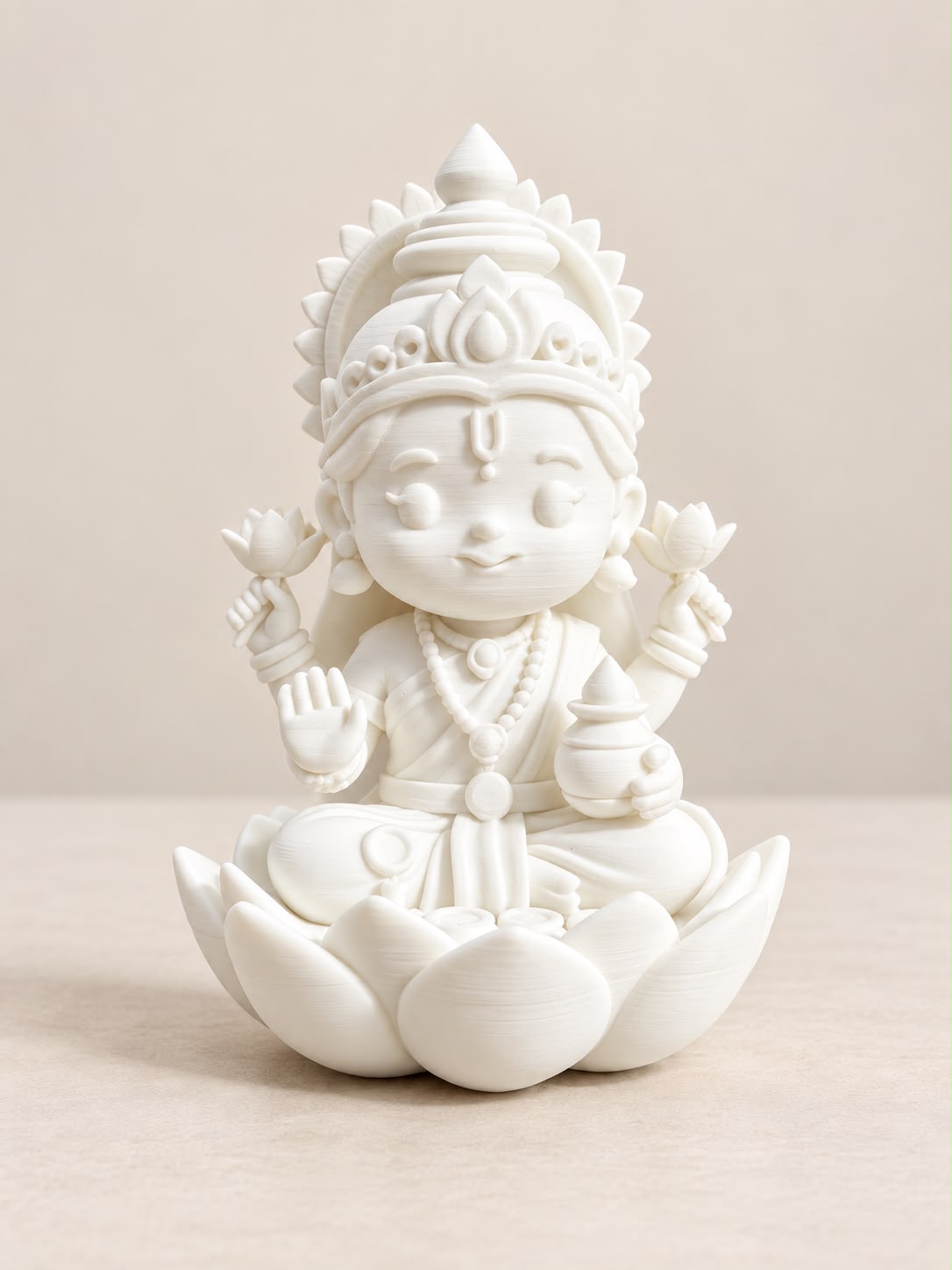 Inkleurbare Lakshmi mata murti